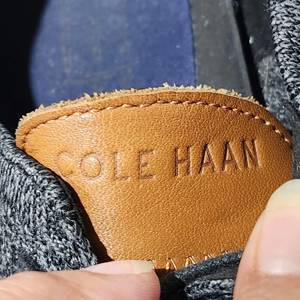 Cole Haan Zerogrand Stitchlite Wingtip Oxford Mens 10.5 M Charcoal Grey C27694